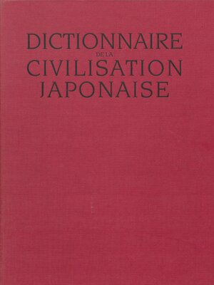cover image of Dictionnaire de la civilisation japonaise